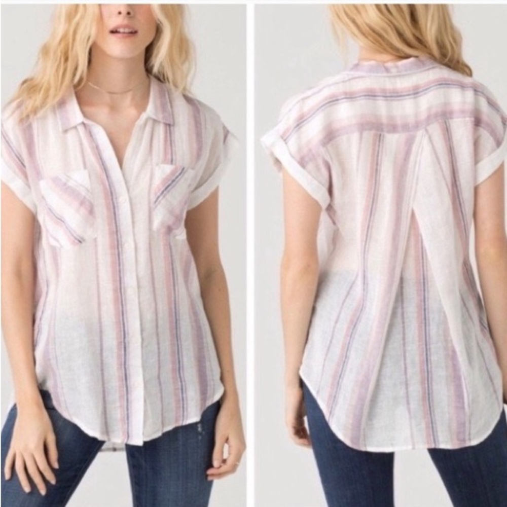 Thread & Supply Violet Sunday Stripe
Top Large